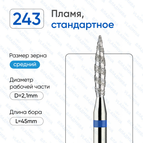 Фреза Торнадо 21 синяя